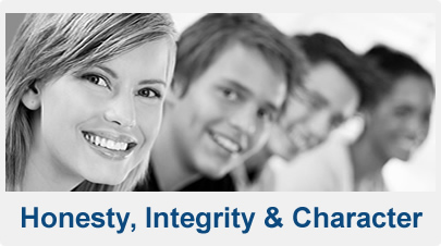 Honesty, Integrity, Character